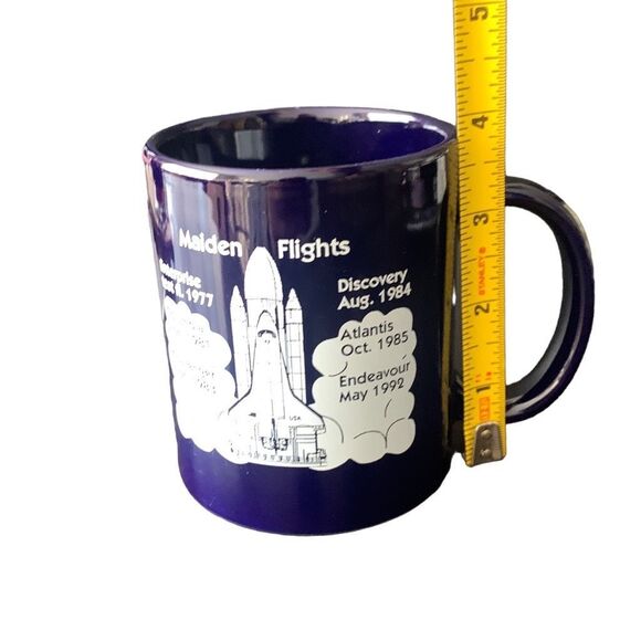 Vintage Shuttle Maiden Flights NASA Kennedy Space Center Mug Coffee Tea History - Picture 12 of 13
